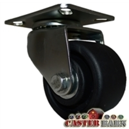 Casterhq 3" LOW PROFILE PLATE CASTER, POLYOLEFIN WHEEL, 03- PN, 03PO30IB3611 03PO30IB3611YZ